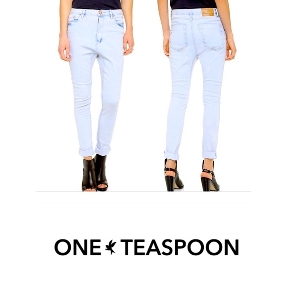 One Teaspoon Denim - ❌SOLD❌- ONE TEASPOON Runaways Ultra Light Wash Skinny Leg Jeans - Size 24.